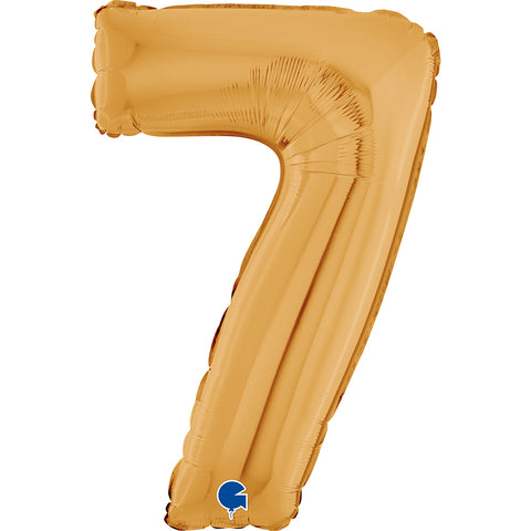 26" Gold Number Balloons