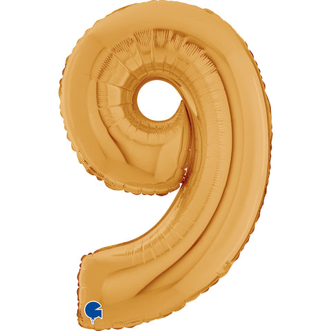 26" Gold Number Balloons