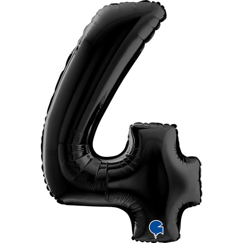 26" Black Number Balloons