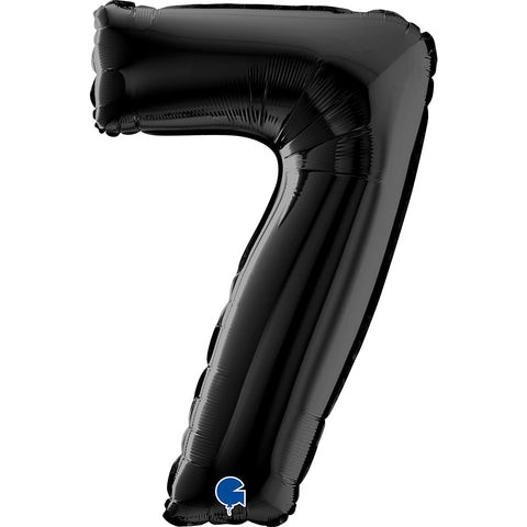 26" Black Number Balloons