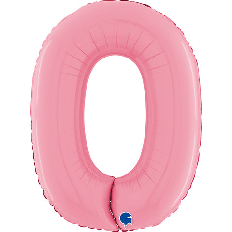 26" Pastel Pink Number Balloons