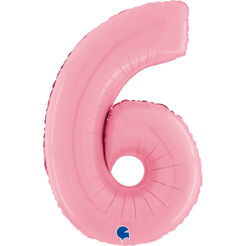 26" Pastel Pink Number Balloons
