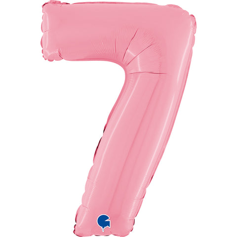26" Pastel Pink Number Balloons