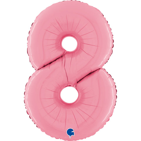 26" Pastel Pink Number Balloons