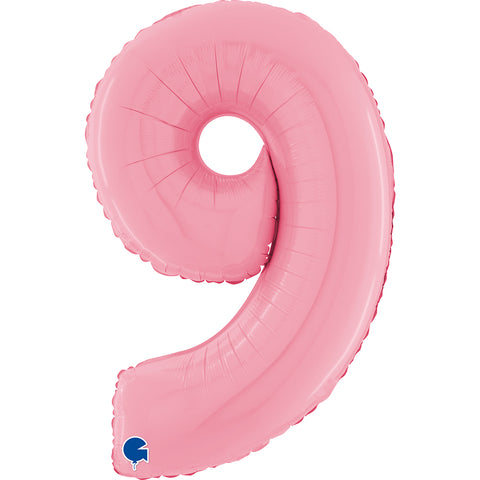 26" Pastel Pink Number Balloons