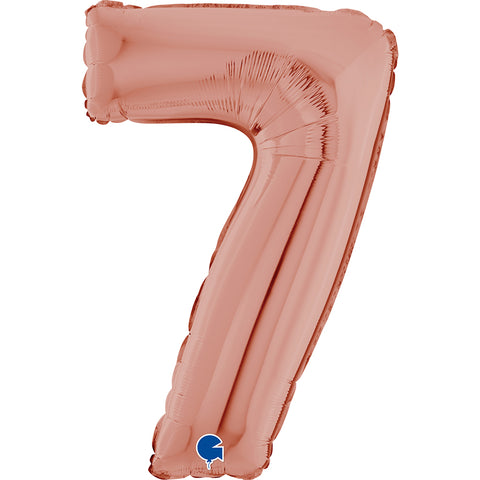 26" Rose Gold Number Balloons