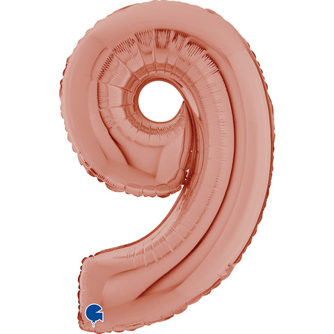 26" Rose Gold Number Balloons