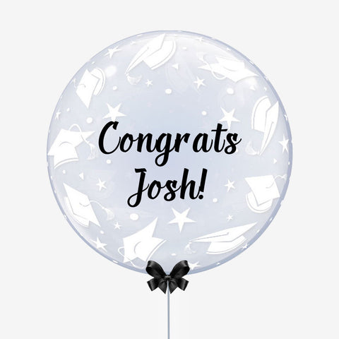 Personalised Graduation Caps Bubble Balloon