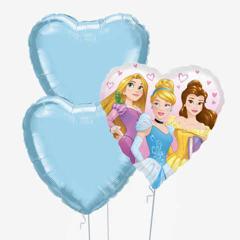 Princess Heart Number Balloons