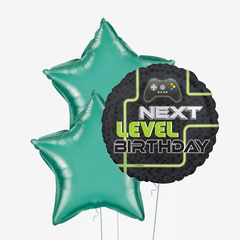 Next Level Gamer & Number Balloons - Box Balloons