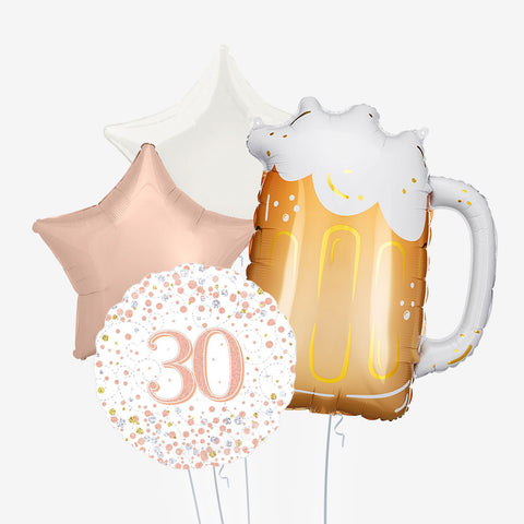 Beer Birthday & Age Balloons