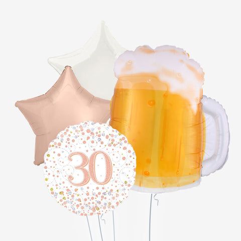 Beer Birthday & Age Balloons