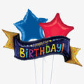 Happy Birthday Banner Balloons - Box Balloons