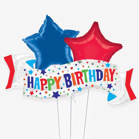 Happy Birthday Banner Balloons