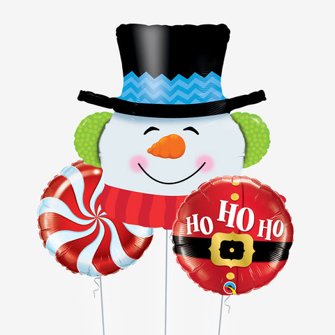 Smiling Snowman Christmas Balloons