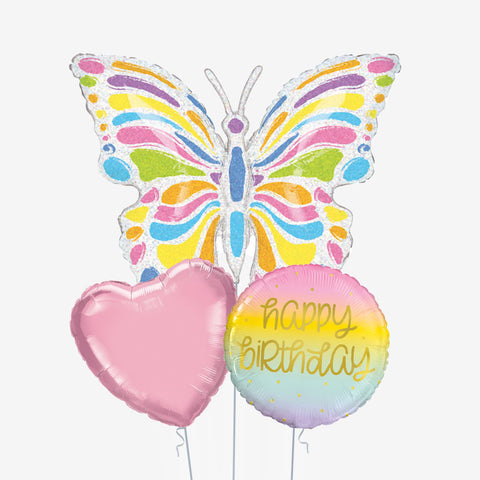 Butterfly Birthday Balloons - Box Balloons