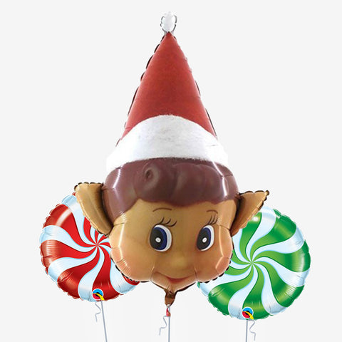 Naughty Elf Christmas Balloons - Box Balloons