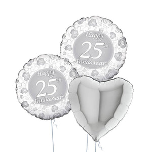 25th Anniversary Balloons - Box Balloons