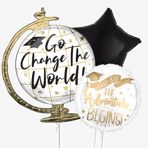 Change the World Graduation Balloons