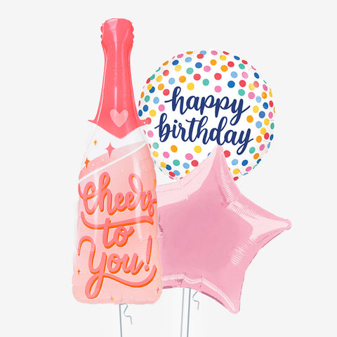 Cheers Birthday Balloons - Box Balloons