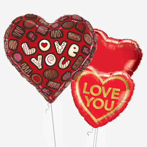 Chocolate Heart Balloons