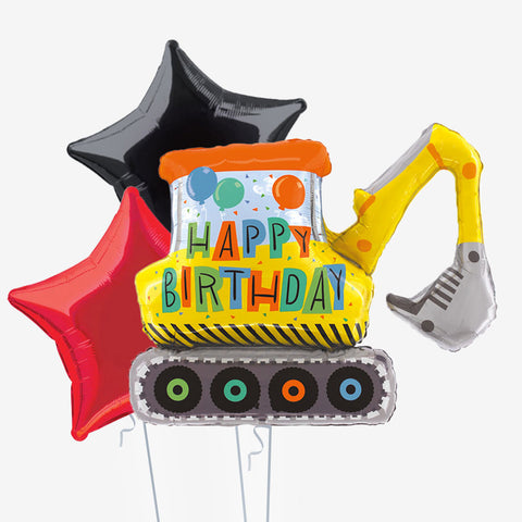 Digger Birthday Balloons