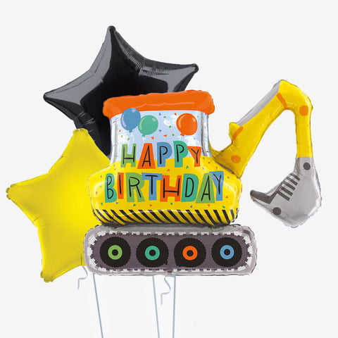 Digger Birthday Balloons