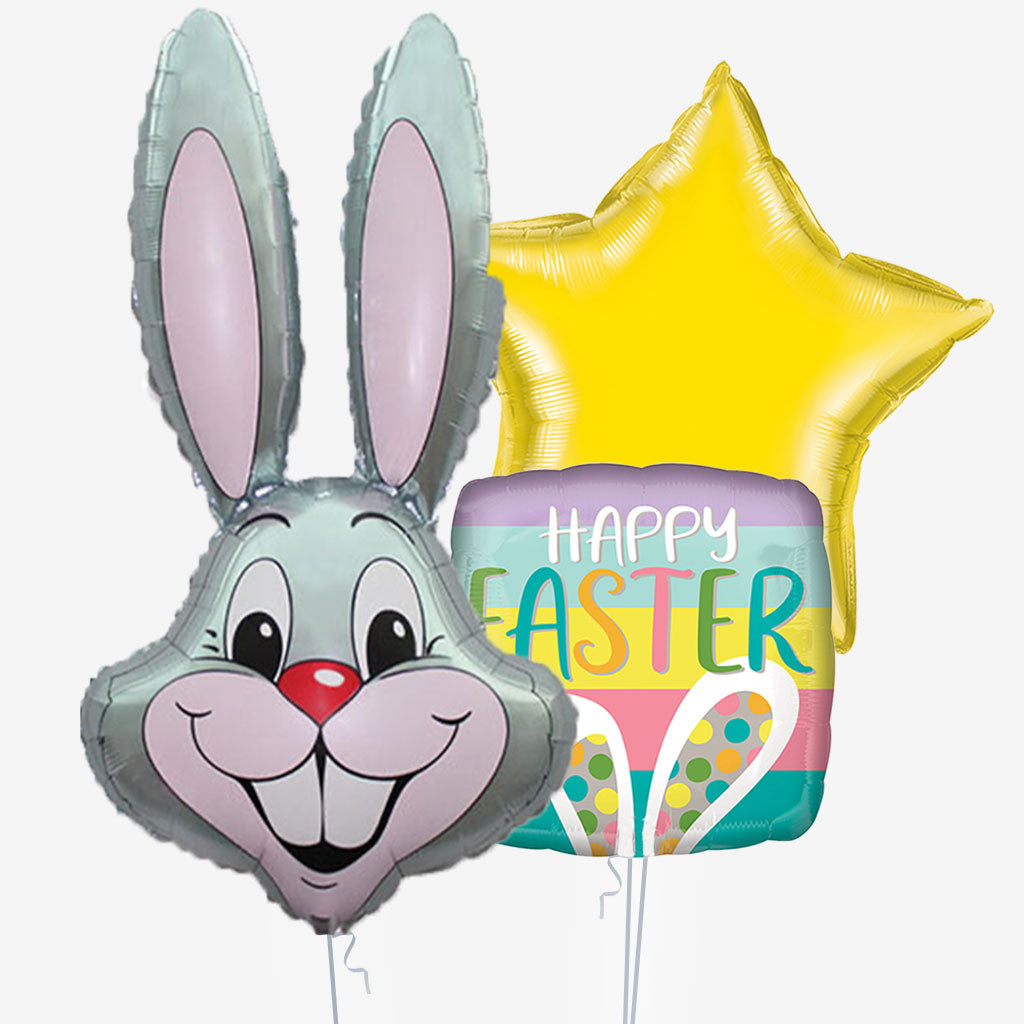 Grey Rabbit Easter Balloons - Box Balloons