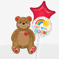 Get Well Soon Bear Balloons - Box Balloons