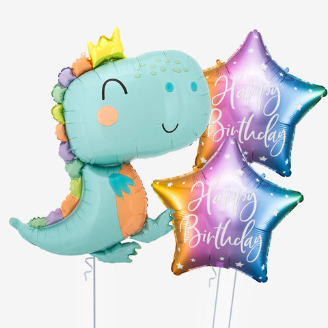 Happy Birthday-Saurus Balloons - Box Balloons