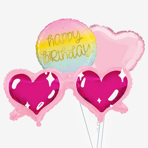 Heart Sunglasses Birthday Balloons