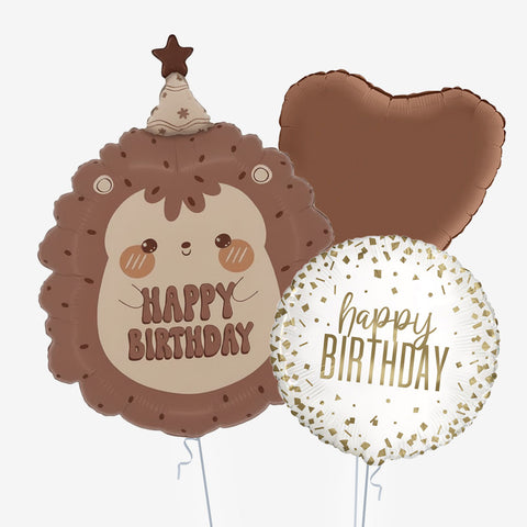 Hedgehog Birthday Helium Balloons