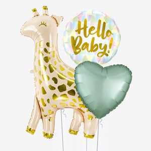 Hello Baby Giraffe Balloons