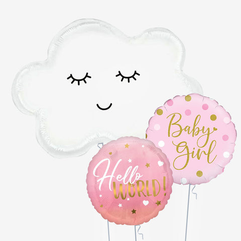 Hello World Girl Balloons - Box Balloons