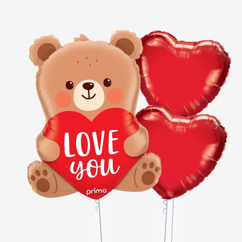 Love You Bear Balloons