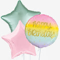 Golden Happy Birthday & Number Balloons | Box Balloons | Next-Day Balloon Delivery