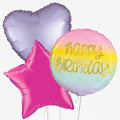 Iridescent Pink Birthday & Number Balloons | Box Balloons | Next-Day Balloon Delivery