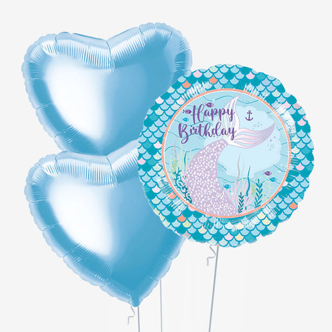 Mermaid Birthday & Number Balloons | Box Balloons | Next-Day Balloon Delivery
