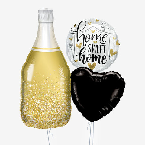 New Home Champagne Balloons - Box Balloons