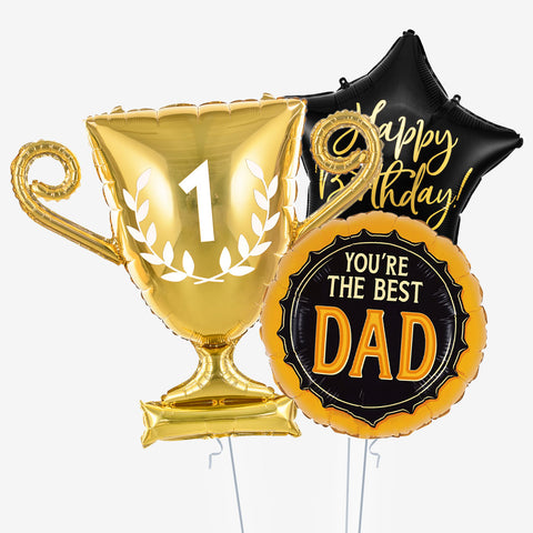 Number 1 Dad Birthday Balloons