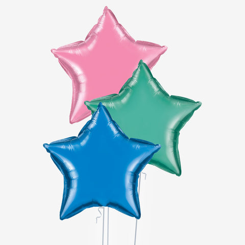 Pastel Star Table Balloons - Box Balloons