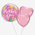 Mother's Day Pink Flowers Bubble Balloons - Box Balloons