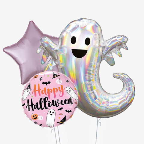 Pink Ghost Halloween Balloons