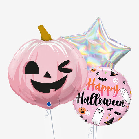 Pink Pumpkin Halloween Balloons | Box Balloons | Next-Day Balloon Delivery