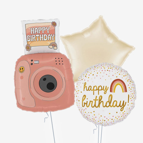 Polaroid Camera Birthday Balloons