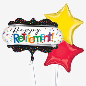Happy Retirement Banner Balloons