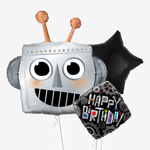 Robot Birthday Balloons