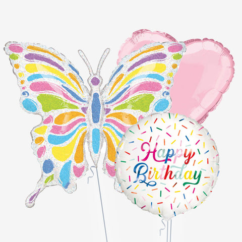 Sprinkles Butterfly Birthday Balloons