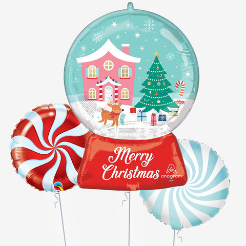 Snow Globe Christmas Balloons