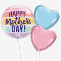 Mother's Day Striped Bubble Balloons - Box Balloons